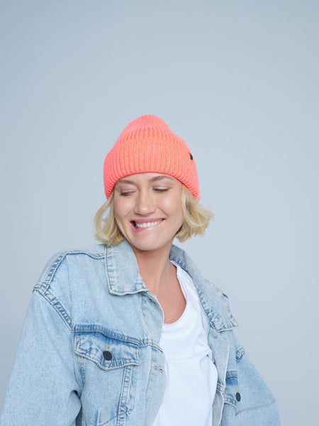 Neon Orange Lux Beanie