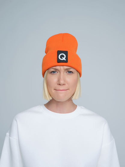 Orange Patch Ready Beanie
