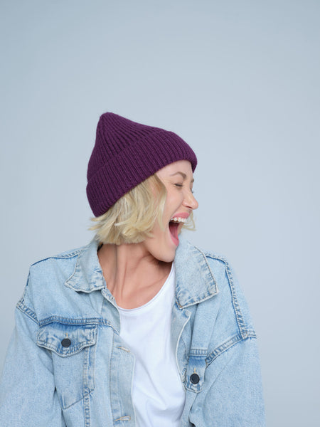 Plum Lux Beanie