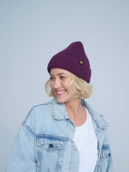 Plum Lux Beanie