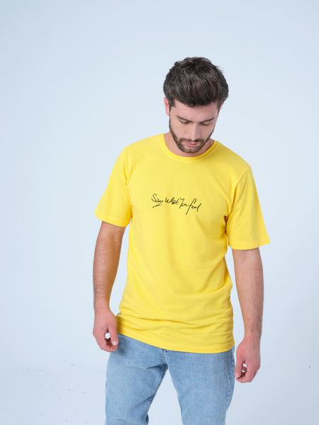 Yellow Embroidered T-shirt