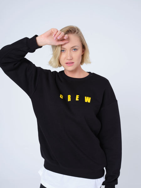 Black CREW Sweatshirt
