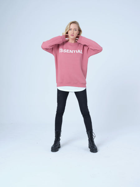 Deep Blush Essential Sweatshirt