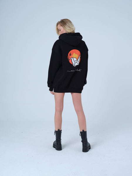 Black Origami Hoodie