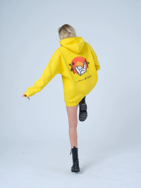 Yellow Origami Hoodie