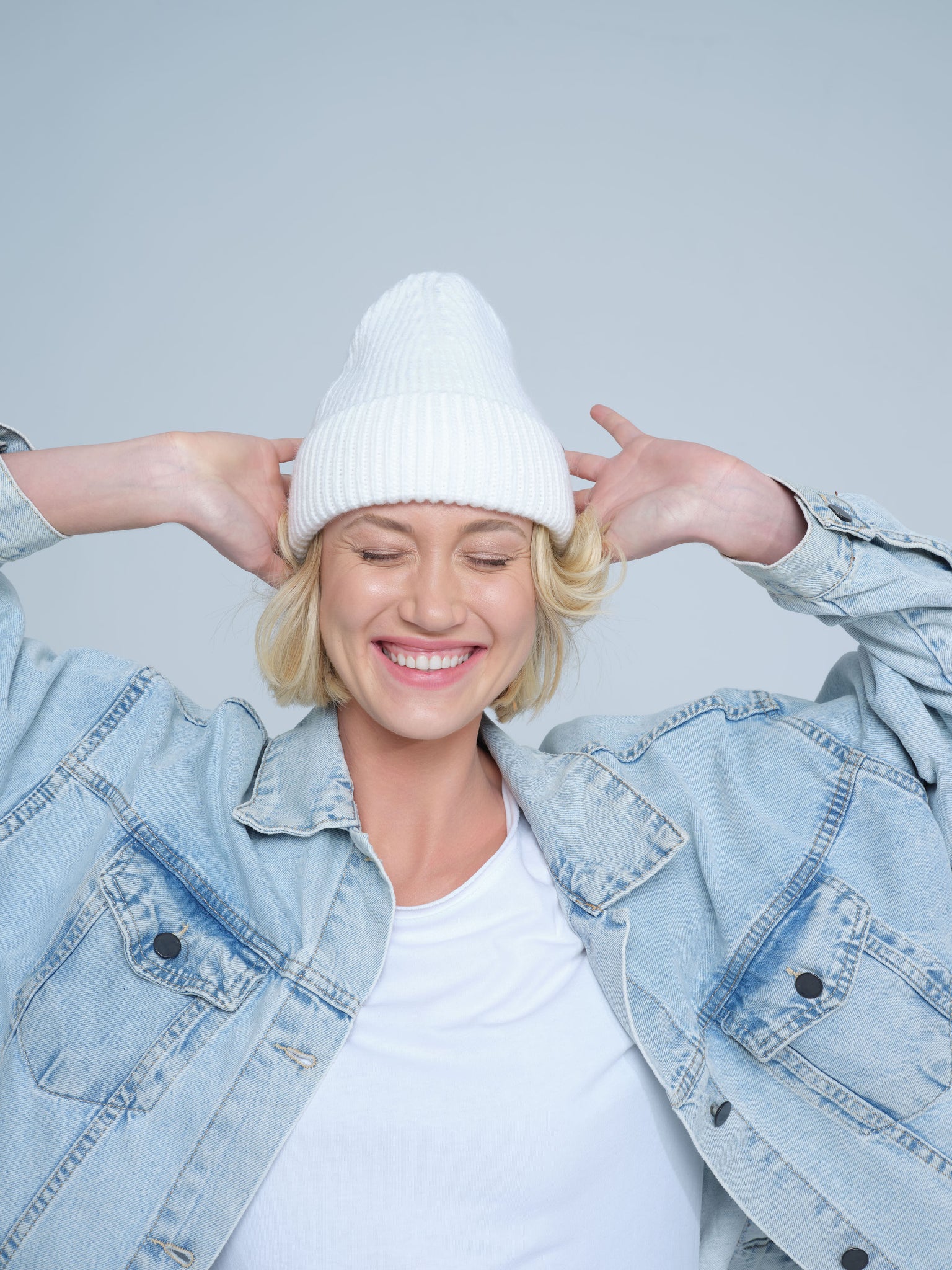 White Lux Beanie