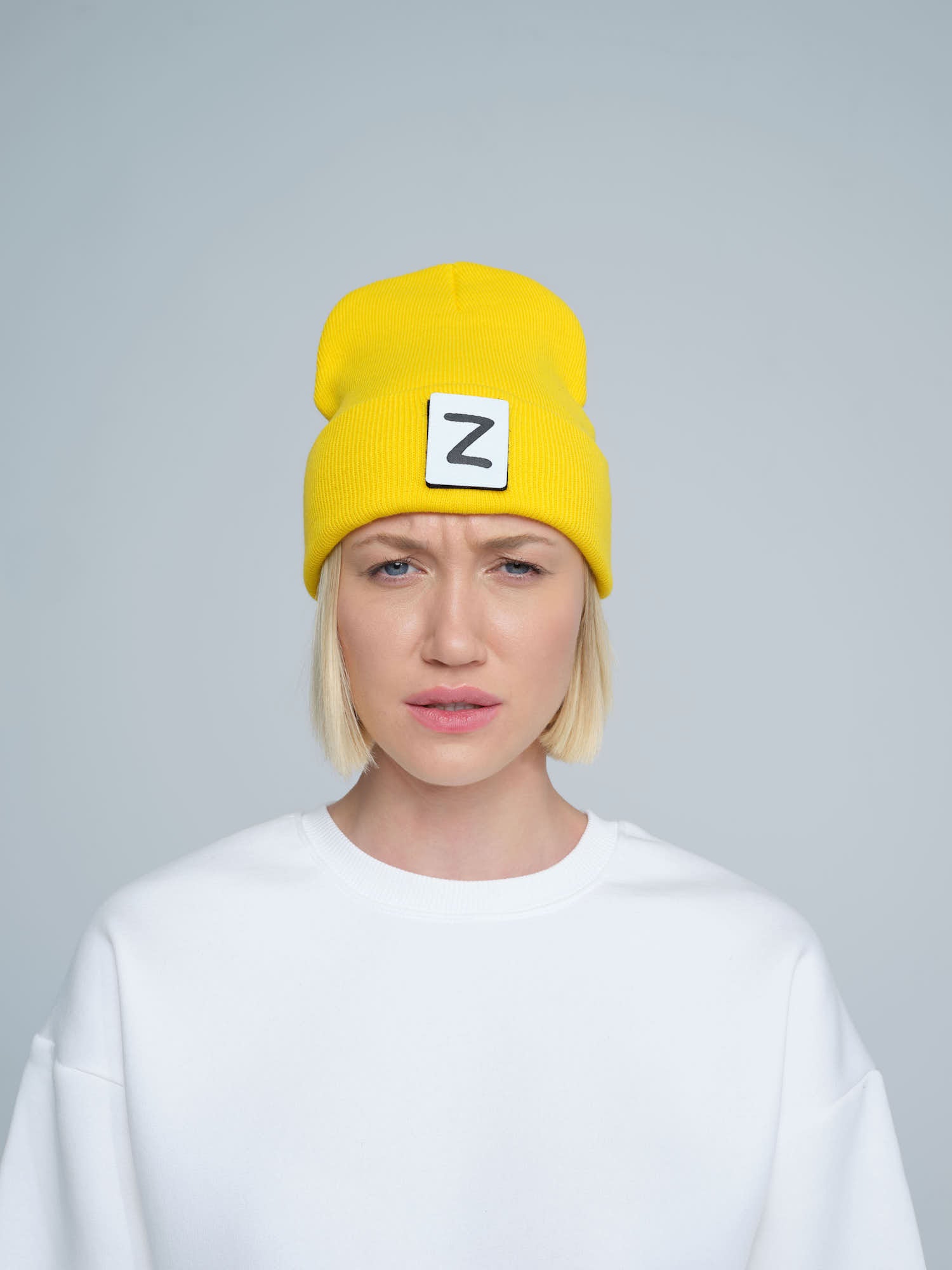 Yellow Beaniemal Design Beanie