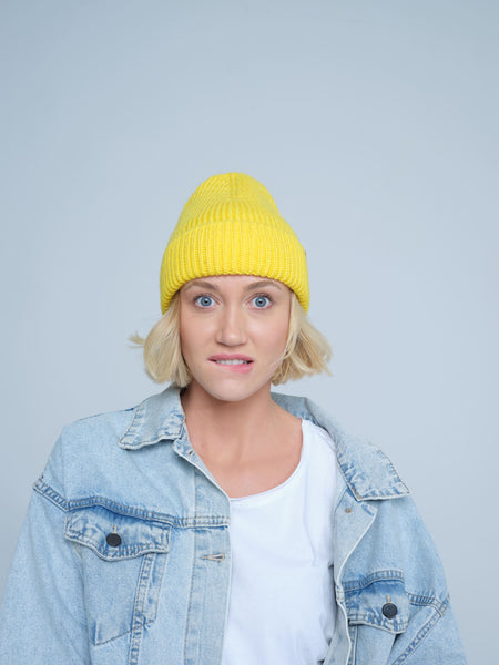 Yellow Lux Beanie