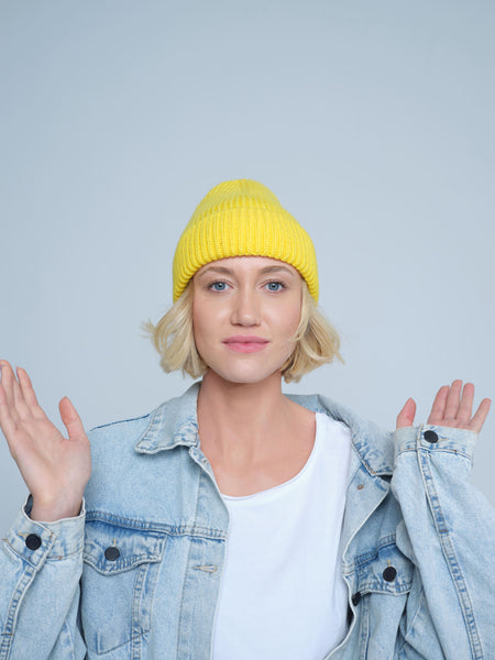 Yellow Lux Beanie